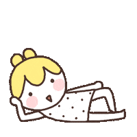 mashmell_artist lying down 마시멜 긁적 mashmell Sticker