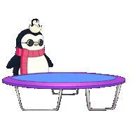 Winter Bounce Sticker by Pudgy Penguins