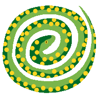 Pet Snake Sticker by Bodil Jane