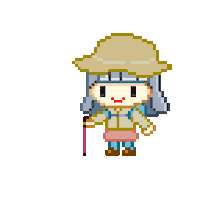 Pixel Hiking Sticker