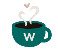 WeTheCoolStudio love heart cool coffee Sticker