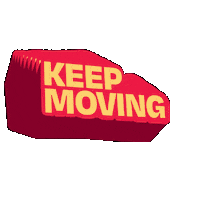Keep Moving Sticker by Springfield College