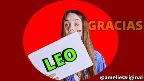 Gracias Leo GIF by amelie
