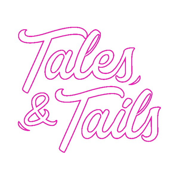 pink logo Sticker by Tales&Tails