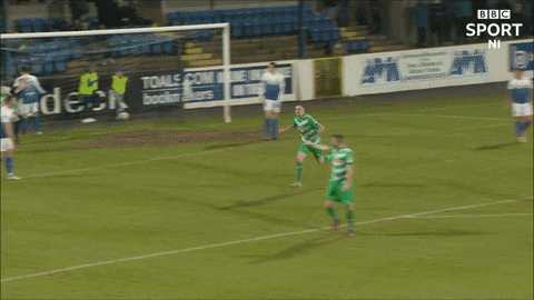 Celebration Knee Slide GIF by Cliftonville Football Club