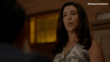 awkward foot in mouth GIF by Kim's Convenience