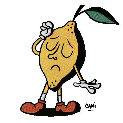 Sad Illustration Sticker