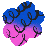 seattleinteract sic pink cloud blue cloud sic19 Sticker