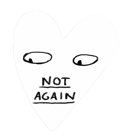 ohynny love heart eyes letters Sticker