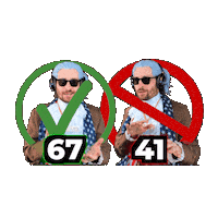 6 7 Sticker