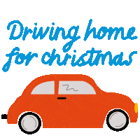 Driving Home For Christmas Sticker by harrietphillips