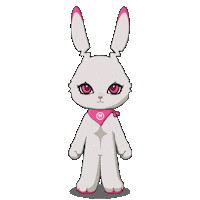 Bunny Tech Sticker by Fluffey