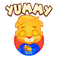 Hungry Nom Nom Sticker by Lucas and Friends by RV AppStudios