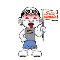 Satisfecho Feliz Cumple Sticker by Zhot