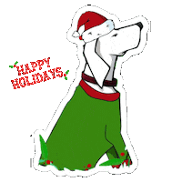 tuckerdukes tuckerdukes tuckerdukeslunchbox merrychristmas happyholidays dog Sticker