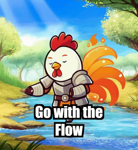 Go With The Flow Wisdom GIF by Zorooster