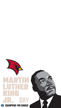 Martin Luther King Jr Cardinals Sticker by GLIAC