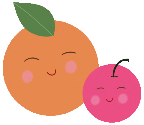 Happy Orange Sticker