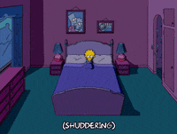 scared lisa simpson GIF