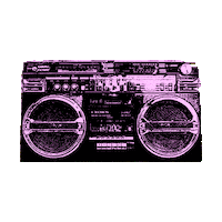 BruceMelodie party colorful speakers shaggy Sticker