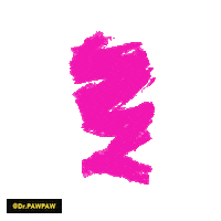Pink Orange Sticker by drpawpaw