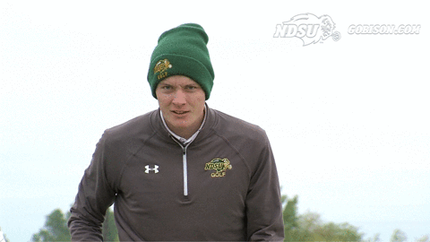 north dakota state golf GIF by NDSU Athletics
