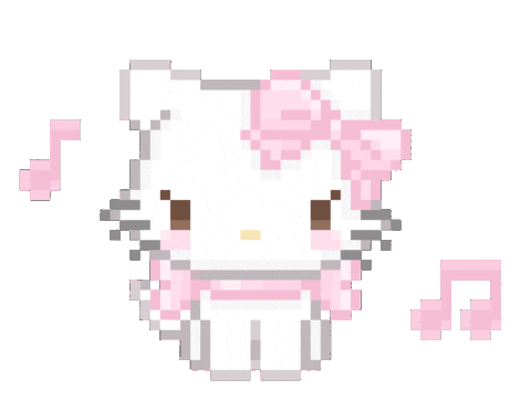 Hello Kitty Pixel Sticker