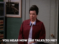 will grace rude mean karen GIF