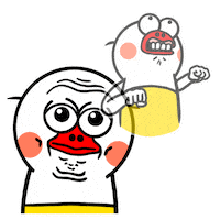 Frustrated Silent Rage Sticker by kwaesam