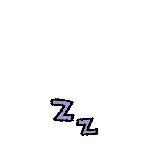 Zzz Snoring Sticker by Alabaster Pizzo