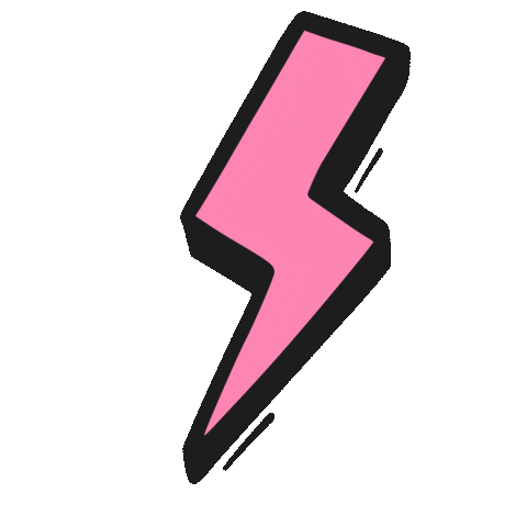 sasievilar giphyupload pink lightning thunder Sticker