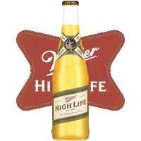 Champagne Of Beers Sticker by Miller High Life