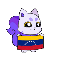 Flag Venezuela Sticker by Lucky Kat Studios