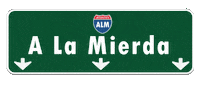 Sign Highway Sticker