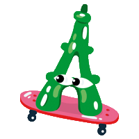 Skate Sticker by Paris La Boutique