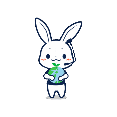 うさぎ Sticker by BEAUTY GARAGE