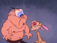 nicksplat ren and timpy GIF