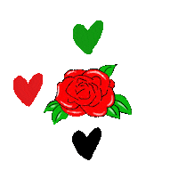 Rose Hearts Sticker