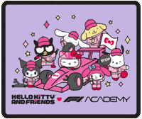 Racing F1 GIF by Hello Kitty