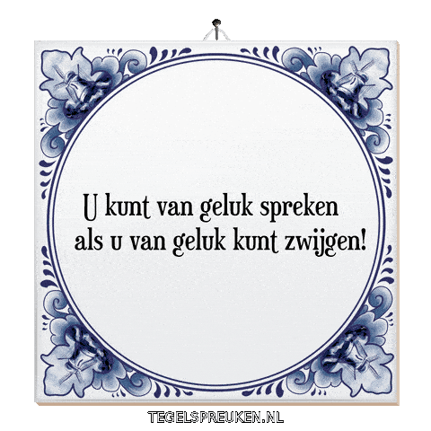 Nl Hoop Sticker by Tegelspreuken.nl