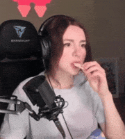 Cute Girl Eating GIF
