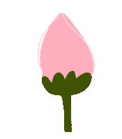 Blooming Wake Up Sticker by vanish_artwork