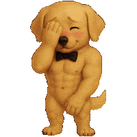 Embarrassed Bow Tie Sticker