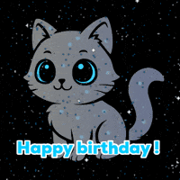 Happy Birthday Cat GIF