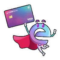Excited Hero Sticker by CIMB Bank