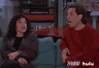 elaine benes jerry GIF by HULU