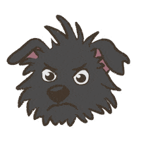 Cartoon Dog Sticker