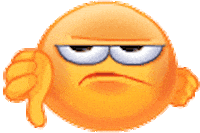 thumbs down Sticker