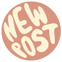 Pink New Post Sticker