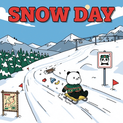 Snowboarding Snow Day GIF by Kanpai Pandas